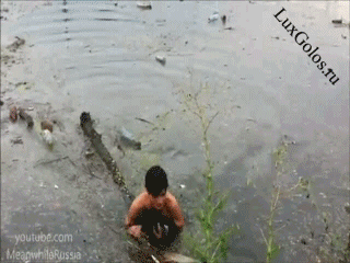 Парень спас тонущего в сточной канаве щенка