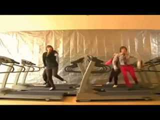 Как не надо занматься на беговую дорожку